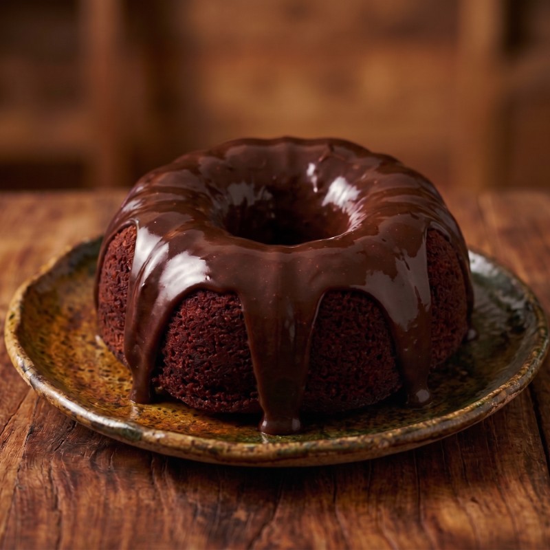 Bolo de Chocolate com Brigadeiro
